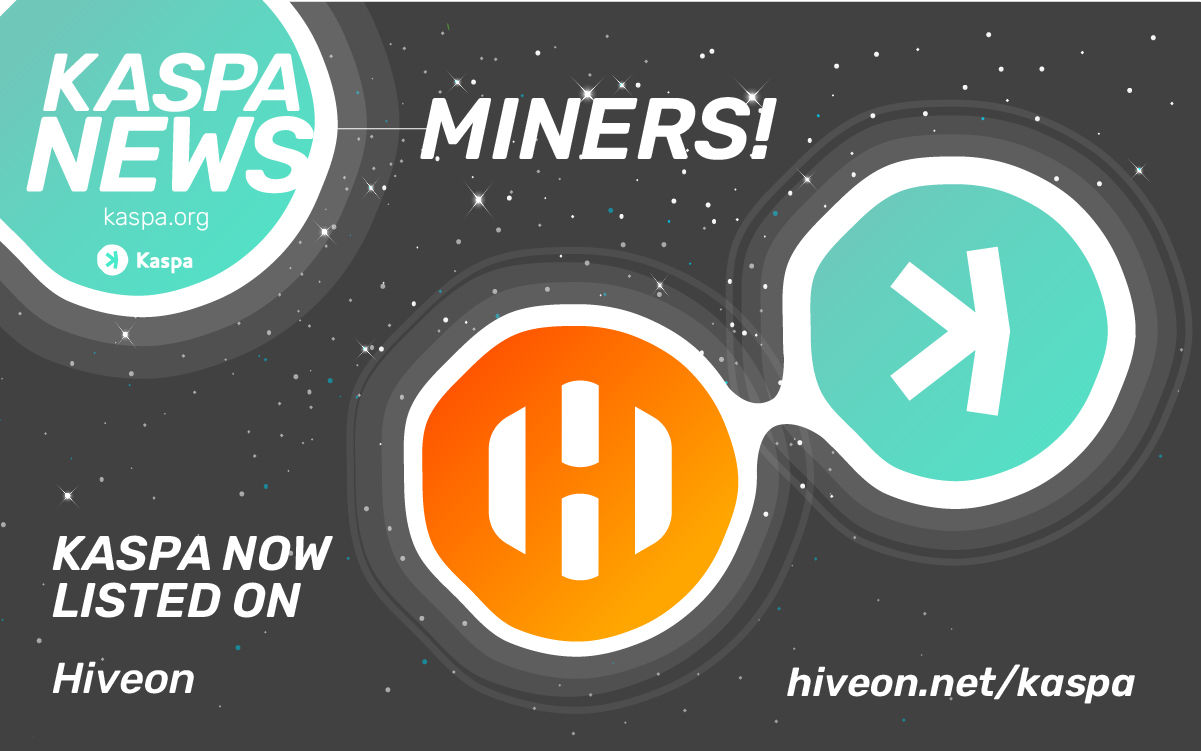 Kaspa Pool Addition — Hiveon - Kaspa